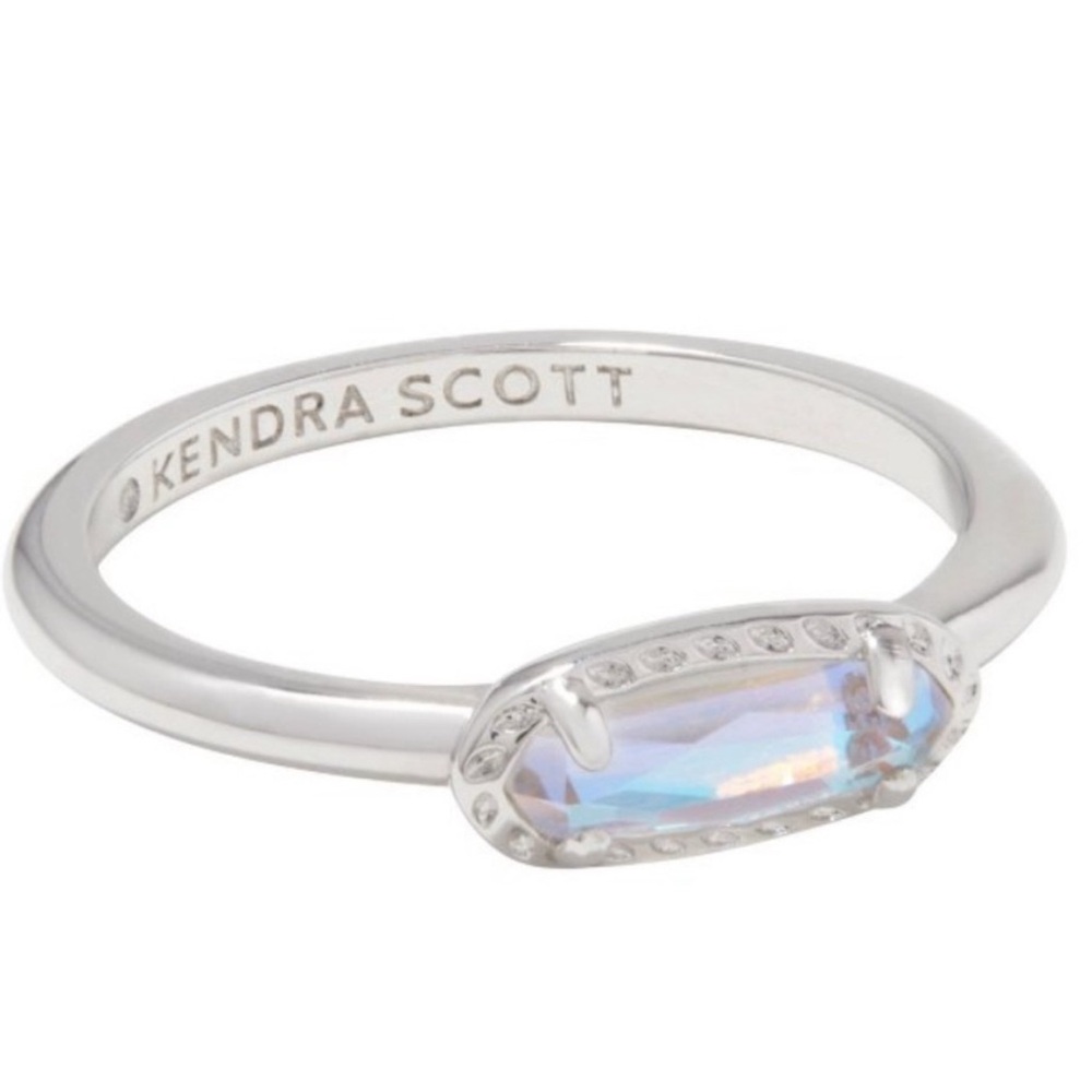 Kendra Scott Dichroic Glass Rhodium Over
Brass Size 8 - Picture 2 of 4